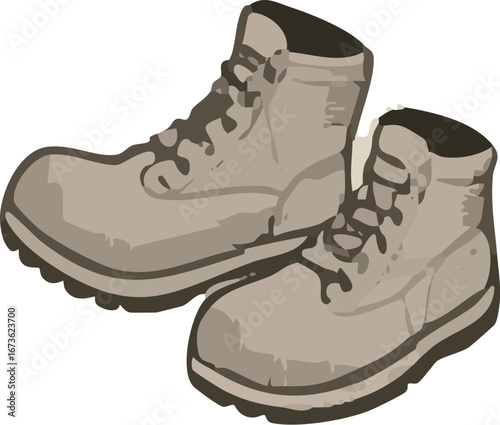 pair of hiking boots