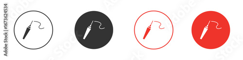 Eyeliner brush icon symbol for your website design, logo, app, UI.