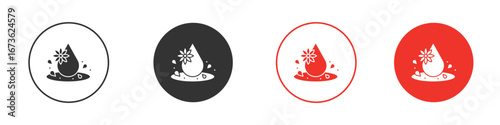 Essentials oil drop icon symbol for your website design, logo, app, UI.