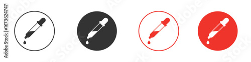 Dropper pipette icon symbol for your website design, logo, app, UI.
