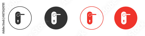 Door handle icon symbol for your website design, logo, app, UI.