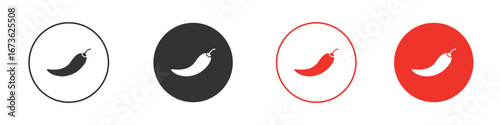 Chilli icon symbol for your website design, logo, app, UI.