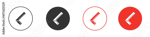 Carpenter ruler icon symbol for your website design, logo, app, UI.