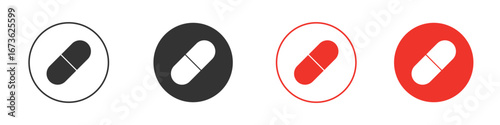 Capsule icon symbol for your website design, logo, app, UI.