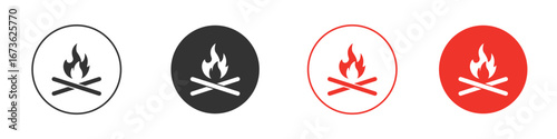 Bonfire icon symbol for your website design, logo, app, UI.
