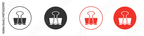 Binder clip icon symbol for your website design, logo, app, UI.