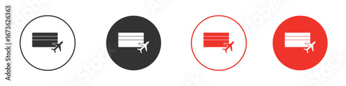 Air tickets icon symbol for your website design, logo, app, UI.
