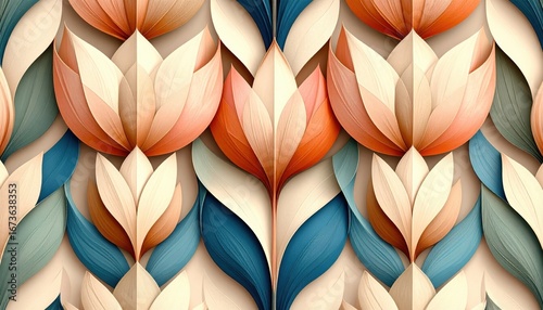 Abstract Floral Pattern Design