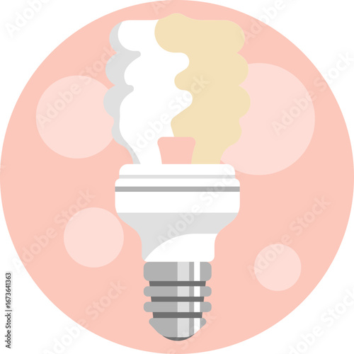 Compact fluorescent lamp for energy-efficient lighting.