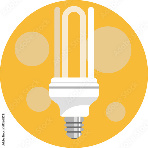 Eco-friendly light bulb for home or office illumination.