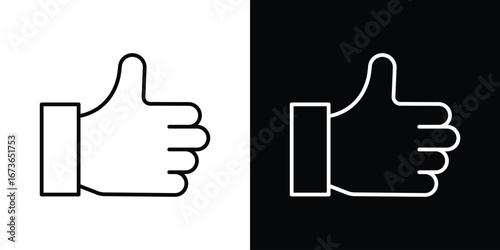 thumbs up icon Illustration. Vector Graphic. EPS 10