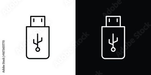 usb drive icon Illustration. Vector Graphic. EPS 10