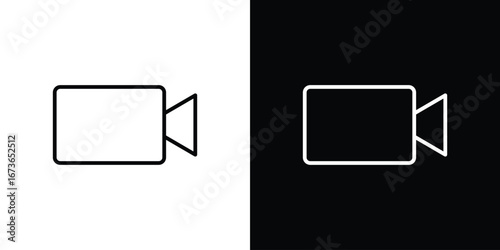 Video call icon Illustration. Vector Graphic. EPS 10