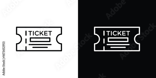 Ticket icon Illustration. Vector Graphic. EPS 10