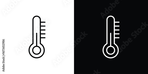 Thermometer icon Illustration. Vector Graphic. EPS 10