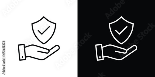 Policyholder icon Illustration. Vector Graphic. EPS 10