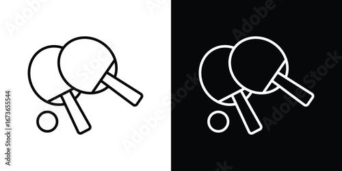Ping pong icon Illustration. Vector Graphic. EPS 10