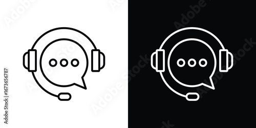 Live chat icon Illustration. Vector Graphic. EPS 10