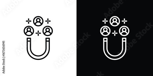 Lead generation icon Illustration. Vector Graphic. EPS 10