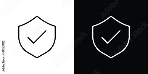 Insured icon Illustration. Vector Graphic. EPS 10