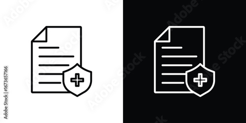 Insurance Claim icon Illustration. Vector Graphic. EPS 10