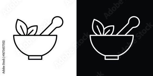 Herbal medicine icon Illustration. Vector Graphic. EPS 10