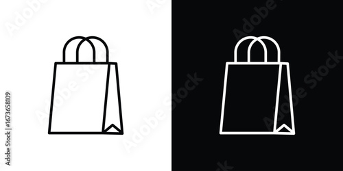Gift bag icon Illustration. Vector Graphic. EPS 10