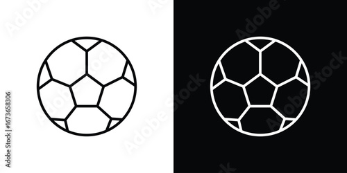 Football icon Illustration. Vector Graphic. EPS 10