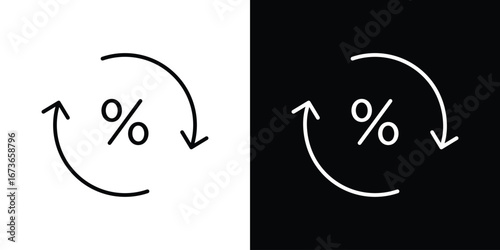 Exchange rate icon Illustration. Vector Graphic. EPS 10