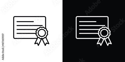 Diploma icon Illustration. Vector Graphic. EPS 10