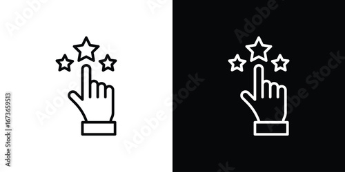 Customer feedback icon Illustration. Vector Graphic. EPS 10
