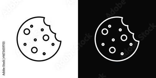 Cookie icon Illustration. Vector Graphic. EPS 10