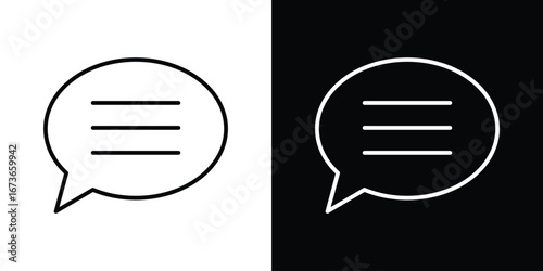 Comments icon Illustration. Vector Graphic. EPS 10