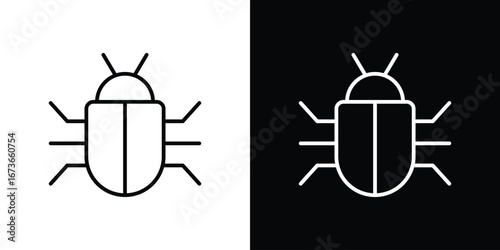 Bug icon Illustration. Vector Graphic. EPS 10