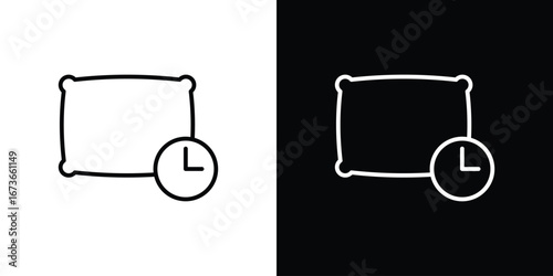 Bedtime icon Illustration. Vector Graphic. EPS 10