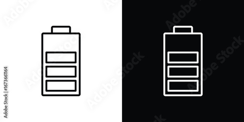 Battery icon Illustration. Vector Graphic. EPS 10