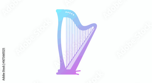 Celebrate International Music Day with the enchanting harp illustration symbol of elegance peace and harmony