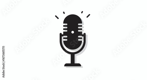 Microphone illustration symbolizing International Music Day voice creativity performance passion unity and art