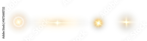 PNG golden flash flare 01 Effects. Radiant golden starburst with luxury sparkle. Futuristic lens flare glow shines bright, adding elegant festive brilliance. Perfect PNG overlay for party designs.