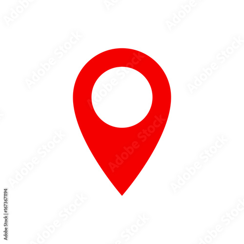 Red location pin icon Free Download Red location pin icon - GFXLoad