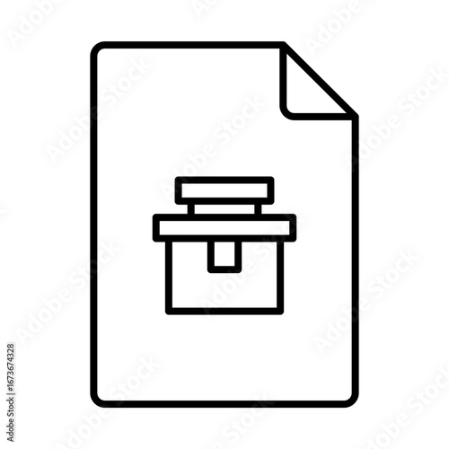 Document with a shredder icon representing document destruction