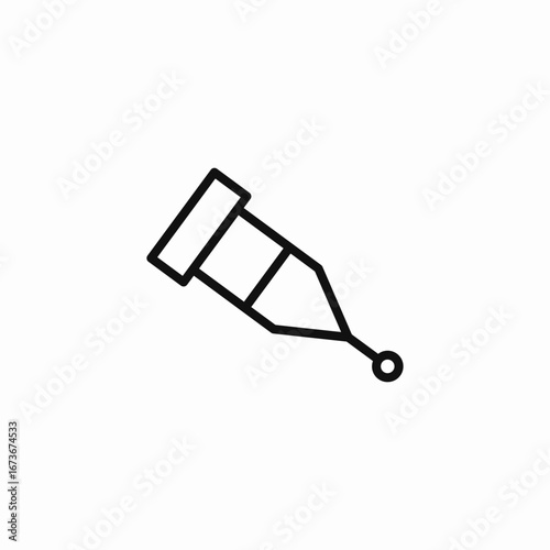 single crutch aid icon sign vector