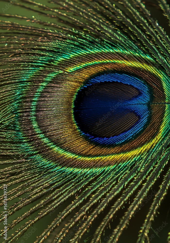 Fototapeta premium Emerald Eye of the Peacock