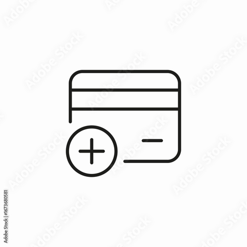 credit card options icon sign vector