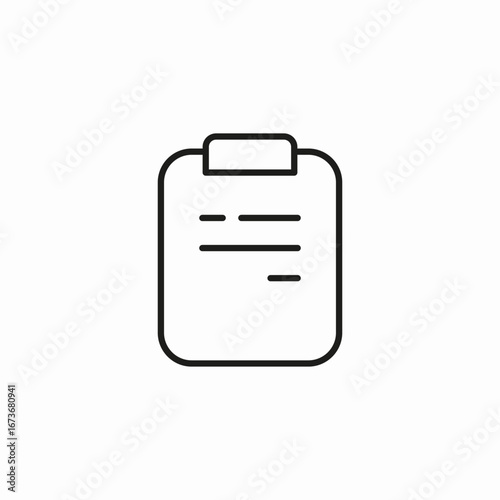 data list clipboard icon sign vector