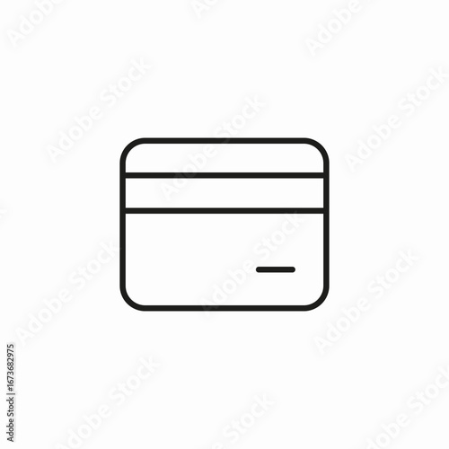 simple credit card icon sign vector