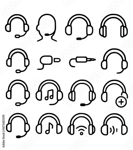 vector icons, symbols, hash sets