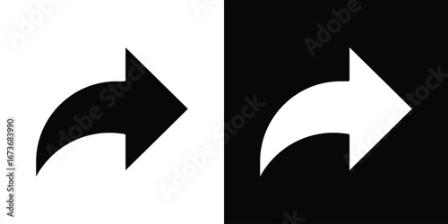 Share icon. The black silhouette vector