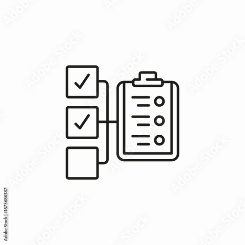 checklist clipboard tasks icon sign vector
