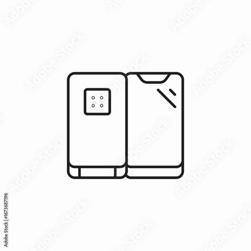 foldable phone icon icon sign vector